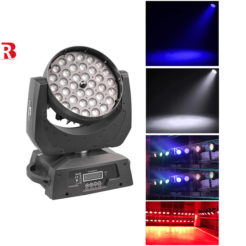36*10W RGBW 4-In1 스테이지 쇼 LED 이동 헤드 Beeye