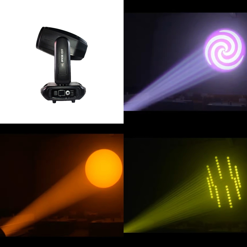 200W 빔 DMX512 LED 이동 헤드 세탁 줌 웨딩 이벤트을위한 스테이지 라이트