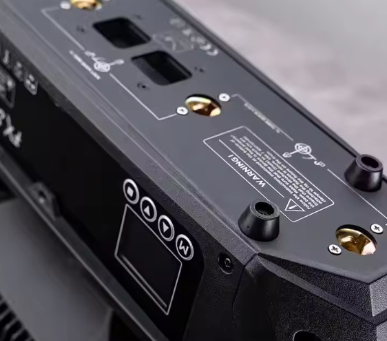 1000W LED 스트로브 라이트 RGB 3 in 1 DMX512 파티 쇼용 검은 LCD