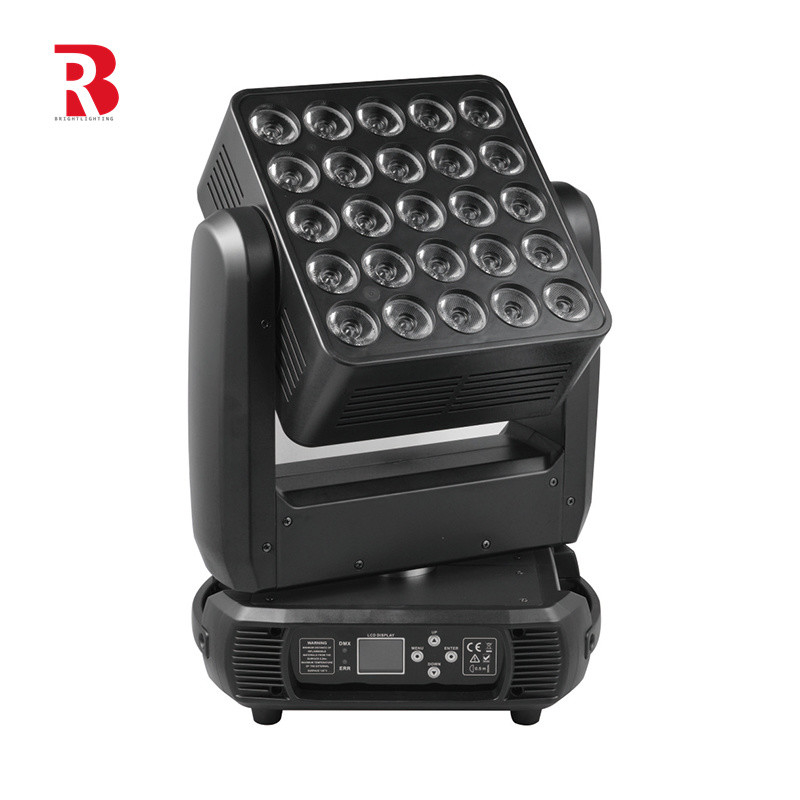 25 X 10W RGBW 4in1 LED 매트릭스 이동 헤드 라이트 전문 무대 조명을 위해