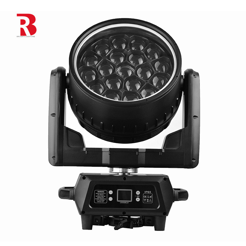 LED 19x40W RGBW 이동 머리 씻기 줌 빔 회전 효과 스테이지